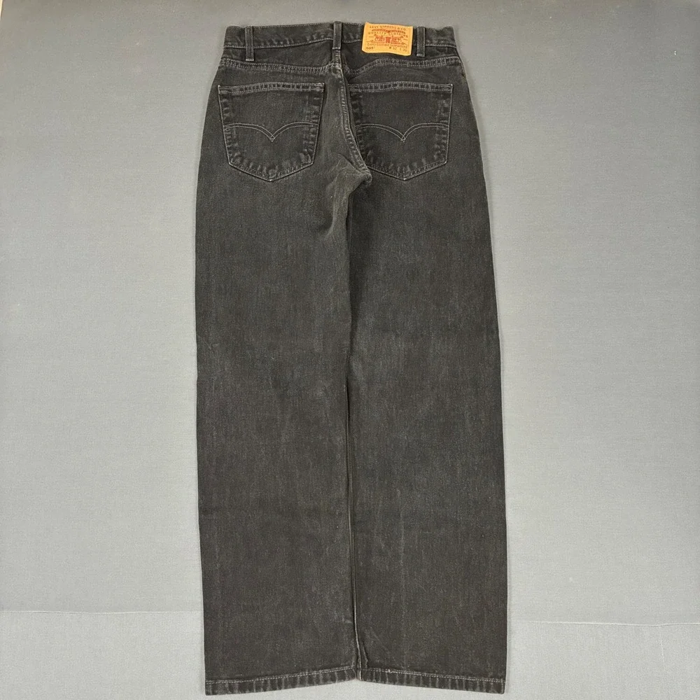 Vintage Y2K Levi's 505 Black Denim Straight Jeans Men's Size 30x29